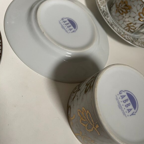 Gabbay Fine China Tea Cup & Saucer Set - Picture 6 of 9